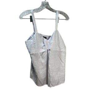 WHITE Women's Simply Vera Wang Twist-Front‎ Tank Small